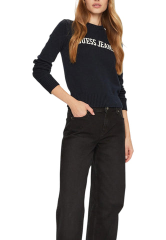 GUESS Maglione Donna Blu Bianco W4BR10Z3HM1-AI27-A71W