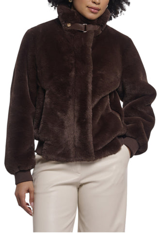 RINO & PELLE Giacca Pelliccia Donna Marrone Ambra.7002611-AI27-Coffeeroast