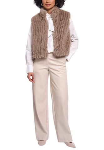 GUESS Gilet Pelliccia Donna Beige Dava.7002611-AI27-Mochalatte