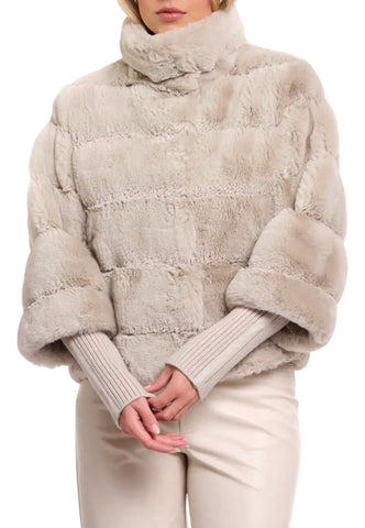 RINO & PELLE Giacca Pelliccia Donna Beige Feline.7002611-AI27-Birch