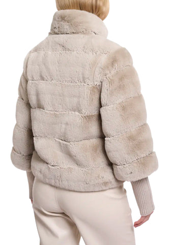 RINO & PELLE Giacca Pelliccia Donna Beige Feline.7002611-AI27-Birch