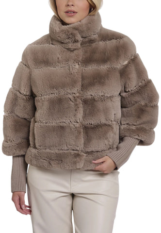 RINO & PELLE Giacca Pelliccia Donna Beige Feline.7002611-AI27-Mochalatte