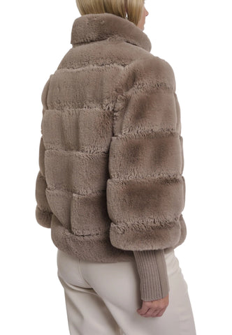 RINO & PELLE Giacca Pelliccia Donna Beige Feline.7002611-AI27-Mochalatte