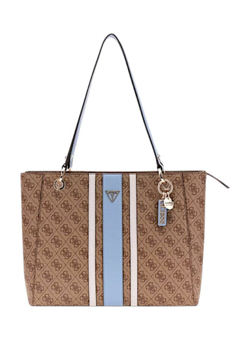 GUESS Borsa Shopper Donna Beige Azzurro HWBS9672250-AI27-LLU