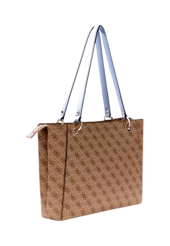 GUESS Borsa Shopper Donna Beige Azzurro HWBS9672250-AI27-LLU