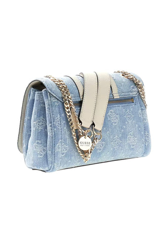 GUESS Borsa A Spalla Donna Azzurro Bianco HWDL9672210-AI27-DLP
