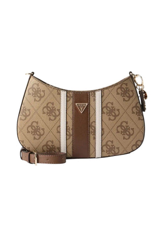 GUESS Borsa A Spalla Donna Beige Marrone HWSS9672180-AI27-LGW