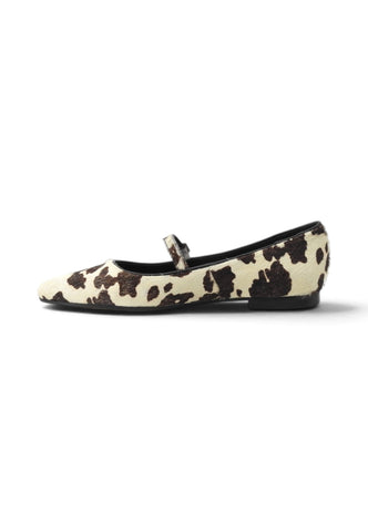 CRISTIN Ballerine Donna Bianco Marrone Animalier EMILY3 BEM-AI27