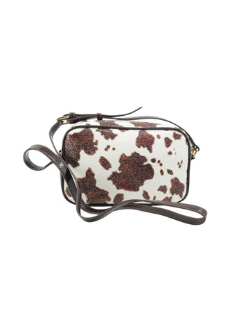CAFE NOIR Borsa Tracolla Donna Bianco Marrone Animalier C3NH1108-AI27-M138
