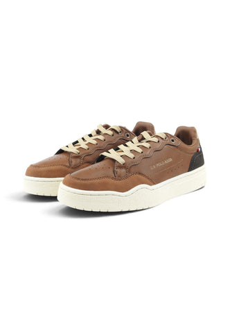 U.S. POLO ASSN: Sneakers Uomo Marrone Beige ELIA002-AI27-CUO