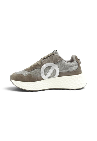 NO NAME Sneakers Donna Grigio Argento Glitter NNVEN60420-AI27