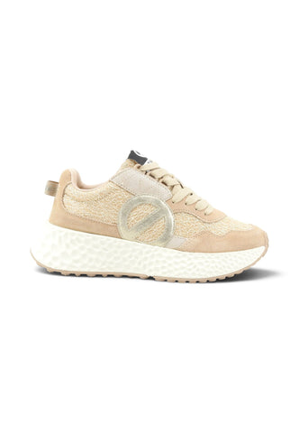 NO NAME Sneakers Rosa Beige Glitter NNVEN604IZ-AI27