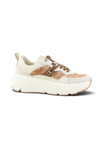 GEOX Sneakers Donna Bianco Beige Marrone D36UFE0QS22-AI27-C1S5V