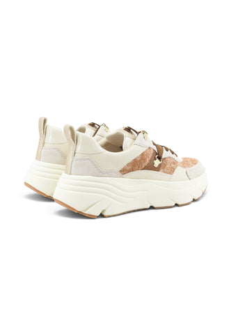 GEOX Sneakers Donna Bianco Beige Marrone D36UFE0QS22-AI27-C1S5V