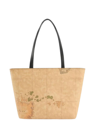 ALVIERO MARTINI Borsa Shopper Donna Nero Beige LG07G654-AI27-0001