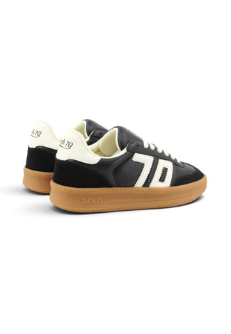 BACK70 Sneakers Donna Nero Bianco 108027-000039-AI27