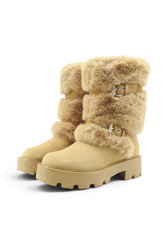 GUESS Stivaletti Donna Beige FLFYAFFUR10-AI27-TAN