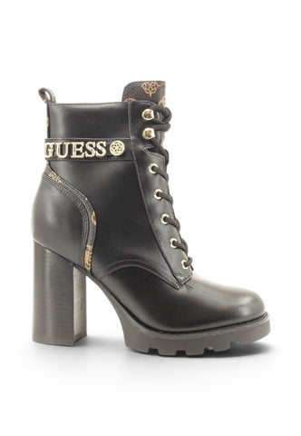 GUESS Stivaletti Tacco Donna Nero Marrone FLFNEEELE10-AI27-BLKBR