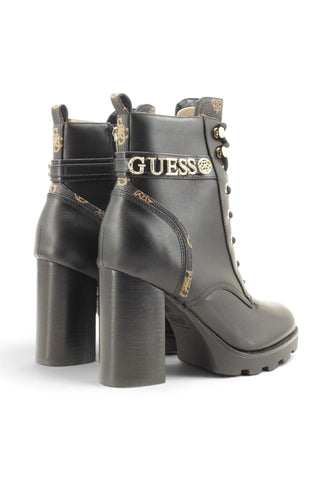 GUESS Stivaletti Tacco Donna Nero Marrone FLFNEEELE10-AI27-BLKBR