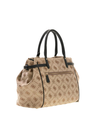GUESS Borsa A Mano Donna Beige Nero HWJP2231060-AI27-LEK