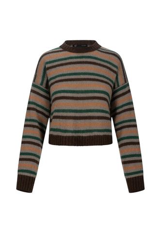 CAFE NOIR Maglione Donna Beige Verde Marrone C7JM0380-AI27-N061