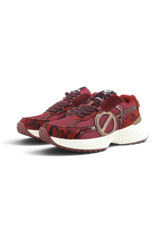 NO NAME Sneakers Donna Bordeaux Nero Animalier SNCRSN04RD-AI27