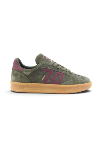 BACK70 Sneakers Uomo Verde Bordeaux 108028-000051-AI27