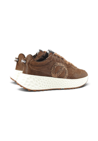NO NAME Sneakers Donna Marrone Glitter NNVE1G0408-AI27
