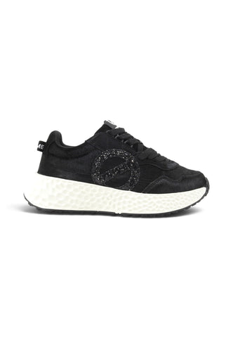 NO NAME Sneakers Donna Nero Glitter NNVE1G0415-AI27