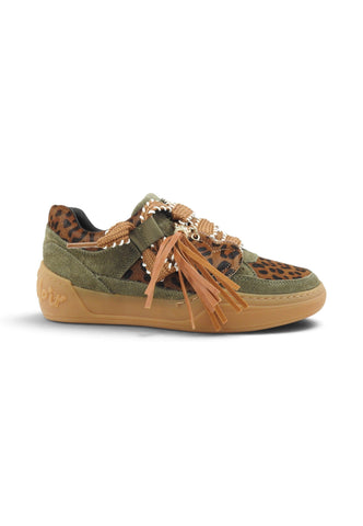 CAFE NOIR Sneakers Donna Verde Marrone Animalier C1DA6029-AI27-G008