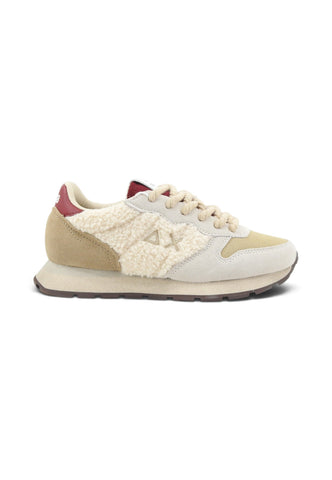 SUN68 Sneakers Donna Bianco Beige Rosso Z46208-AI27-31