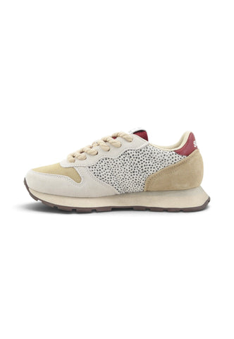 SUN68 Sneakers Donna Bianco Beige Rosso Z46208-AI27-31