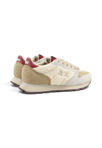 SUN68 Sneakers Donna Bianco Beige Rosso Z46208-AI27-31