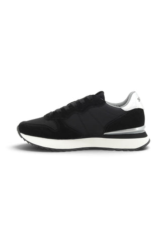 SUN68 Sneakers Donna Nero Argento Strass Z46223-AI27-11