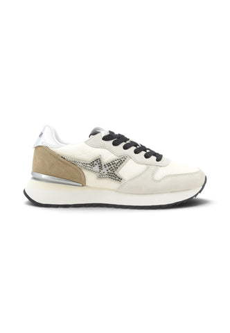 SUN68 Sneakers Donna Bianco Beige Strass Z46223-AI27-31