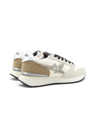 SUN68 Sneakers Donna Bianco Beige Strass Z46223-AI27-31