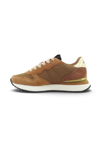 SUN68 Sneakers Donna Marrone Oro Strass Z46223-AI27-93