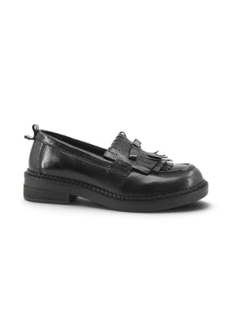 CAFE NOIR Mocassini Donna Nero Frange C1EF1105-AI27-N001