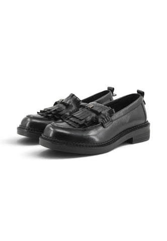 CAFE NOIR Mocassini Donna Nero Frange C1EF1105-AI27-N001
