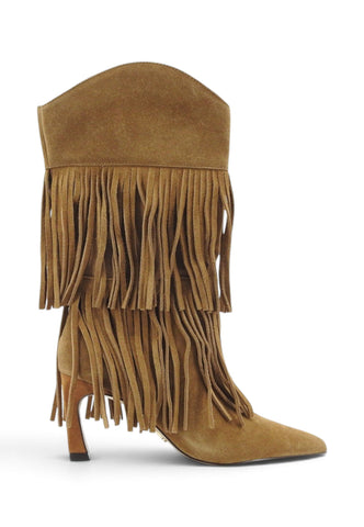 STEVE MADDEN Stivali Tacco Donna Marrone Frange TORCH-MC-AI27