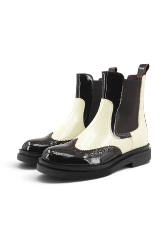 BELLE VIE Stivaletti Donna Marrone Bianco TINA01-MB-AI27