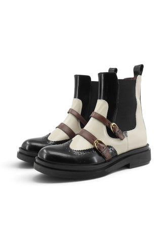 BELLE VIE Stivaletti Donna Nero Bianco TINA02-NB-AI27