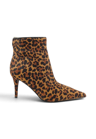 GUESS Stivaletti Tacco Donna Marrone Nero Animalier FLFCEZLEA10-AI27-TAN