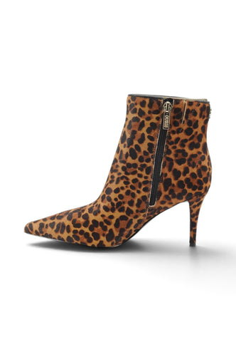 GUESS Stivaletti Tacco Donna Marrone Nero Animalier FLFCEZLEA10-AI27-TAN