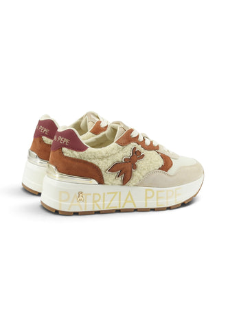 PATRIZIA PEPE Sneakers Donna Beige Marrone PJ420-02-AI27