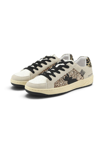 PATRIZIA PEPE Sneakers Bambino Grigio Animalier Glitter PK420-06-AI27-K