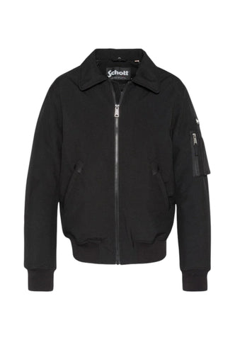 SCHOTT Giacca Bomber Uomo Nero AIRLINES-N-AI27