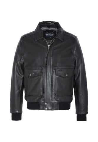 SCHOTT Giacca Bomber Pelle Uomo Nero LC5331X-N-AI27
