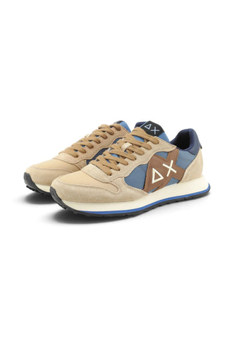 SUN68 Sneakers Uomo Beige Blu Z46122-AI27-77