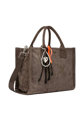 SUN68 Borsa Shopper Donna Grigio Glitter W46205-AI27-66